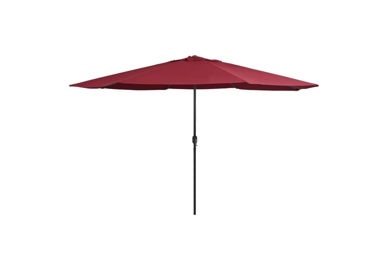 Udendørs Parasol Med Metalstang 400 cm Bordeauxrød - Rød - Havemøbler - Solafskærmning - Parasoller