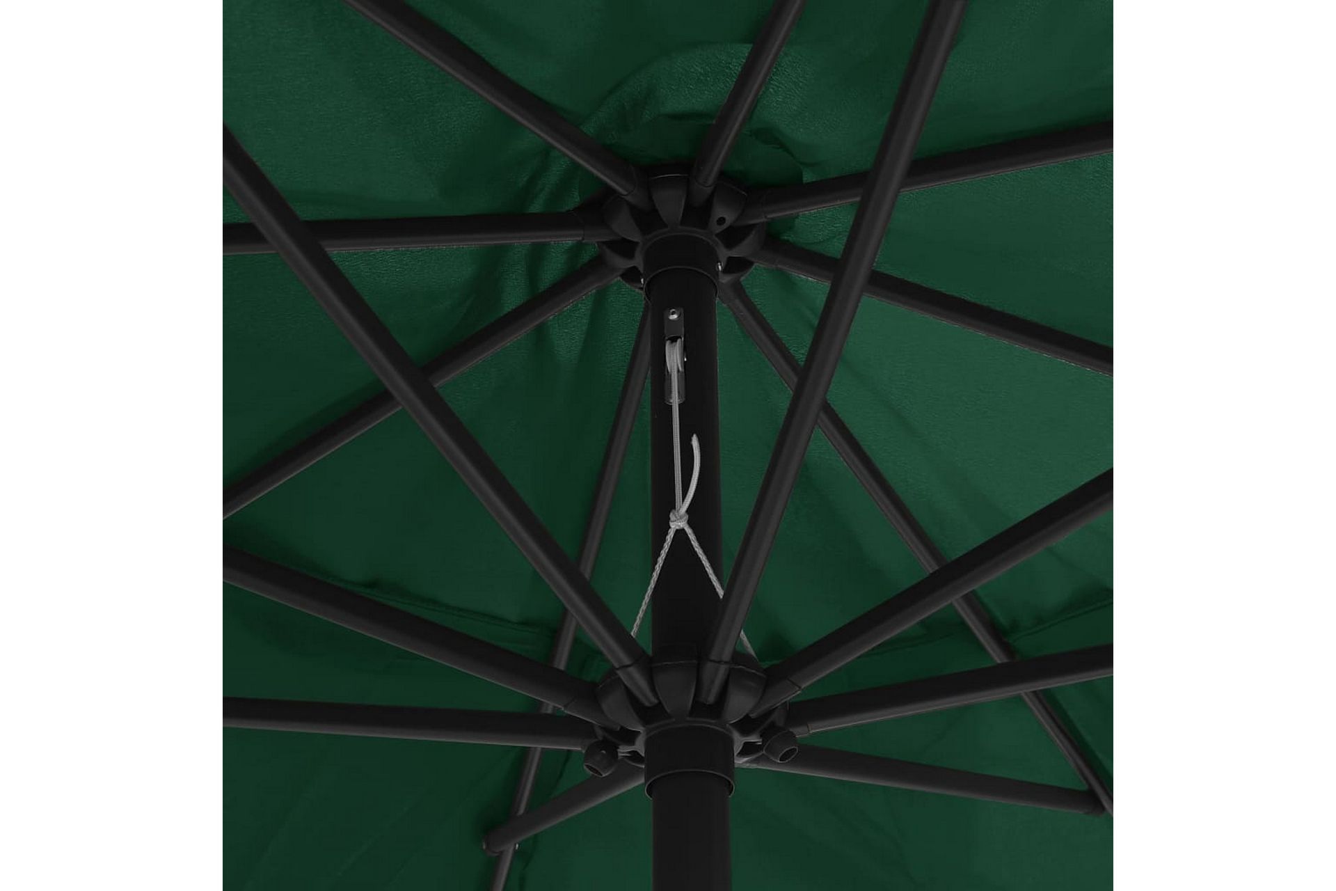 Udendørs Parasol Med Metalstang 400 cm Grøn - Grøn - Havemøbler - Solafskærmning - Parasoller