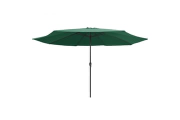 Udendørs Parasol Med Metalstang 400 cm Grøn - Grøn - Havemøbler - Solafskærmning - Parasoller