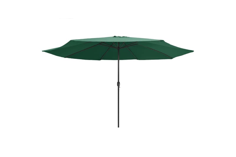 Udendørs Parasol Med Metalstang 400 cm Grøn - Grøn - Havemøbler - Solafskærmning - Parasoller
