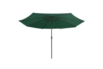 Udendørs Parasol Med Metalstang 400 cm Grøn - Grøn - Havemøbler - Solafskærmning - Parasoller