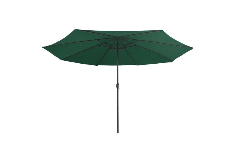 Udendørs Parasol Med Metalstang 400 cm Grøn - Grøn - Havemøbler - Solafskærmning - Parasoller