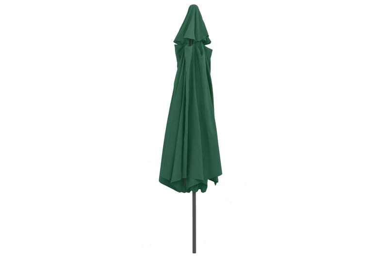 Udendørs Parasol Med Metalstang 400 cm Grøn - Grøn - Havemøbler - Solafskærmning - Parasoller