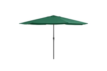 Udendørs Parasol Med Metalstang 400 cm Grøn - Grøn - Havemøbler - Solafskærmning - Parasoller