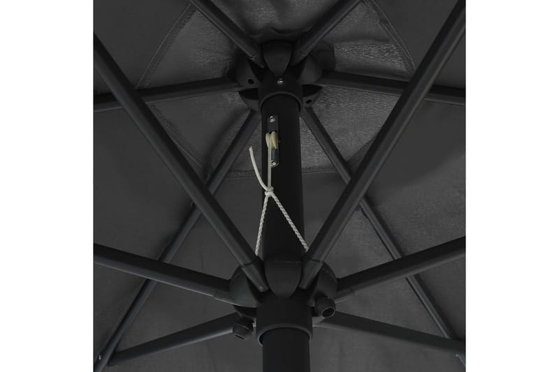 Udendørs Parasol Med Aluminiumsstang 270x246 cm Antracitgrå - Grå - Parasoller