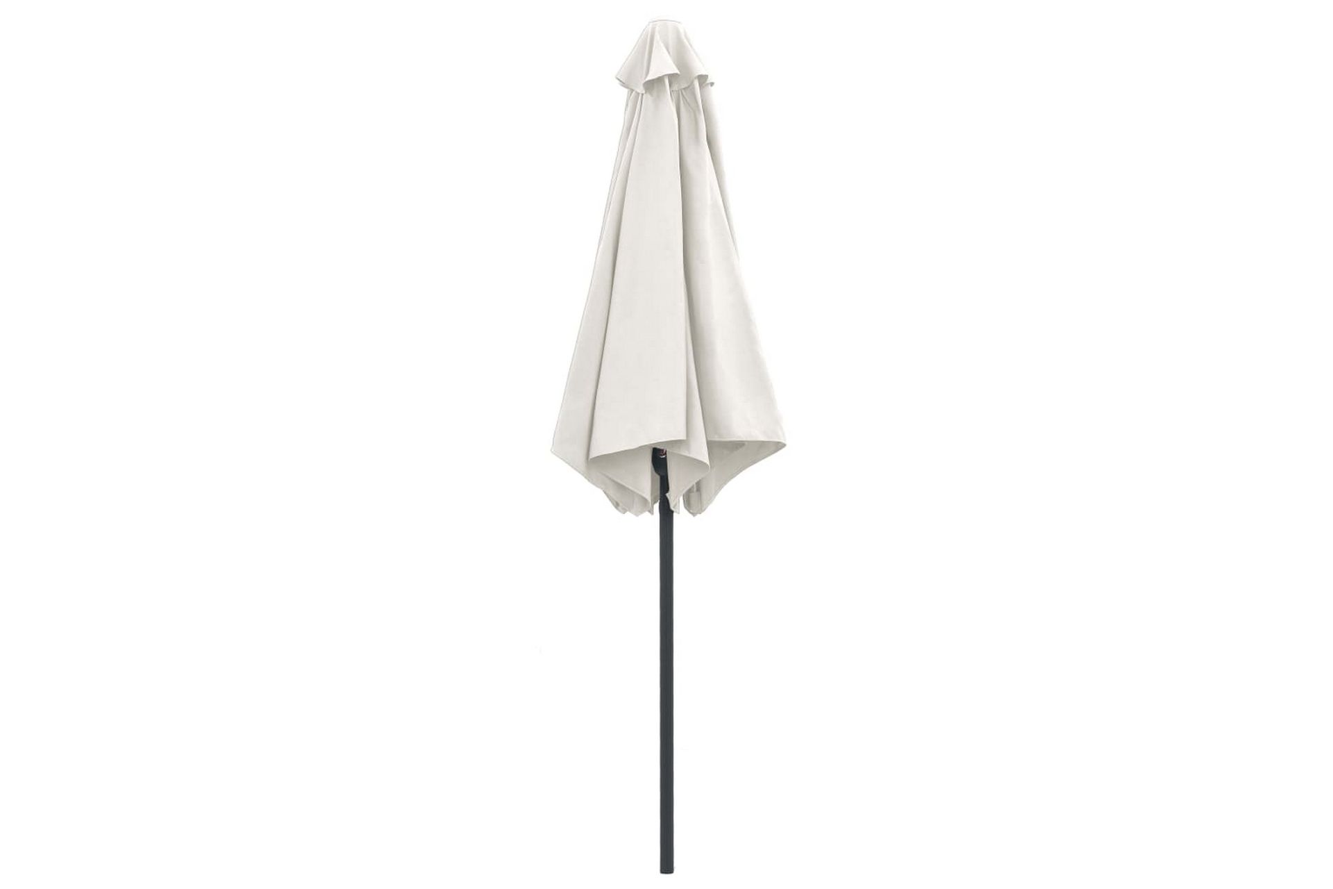 Udendørs Parasol Med Aluminiumsstang 270x246 cm Sandhvid - Hvid - Havemøbler - Solafskærmning - Parasoller