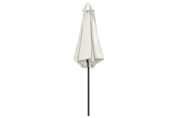 Udendørs Parasol Med Aluminiumsstang 270x246 cm Sandhvid - Hvid - Havemøbler - Solafskærmning - Parasoller