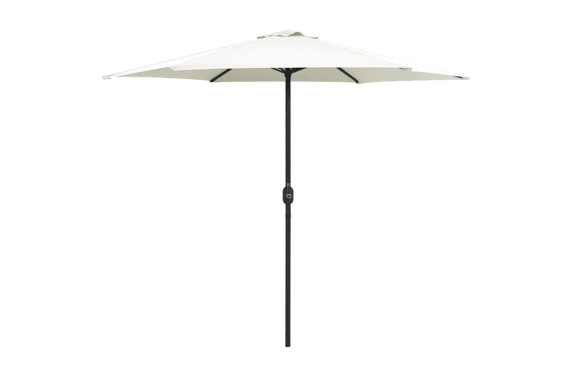 Udendørs Parasol Med Aluminiumsstang 270x246 cm Sandhvid - Hvid - Havemøbler - Solafskærmning - Parasoller