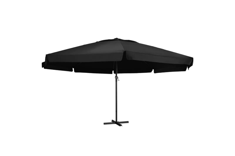 Udendørs Parasol med Aluminiumsstang 500 cm Sort - Sort - Parasoller