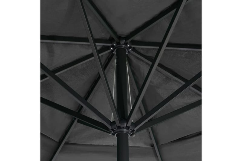 Udendørs Parasol Med Aluminiumsstang 600 cm Antracitgrå - Grå - Parasoller
