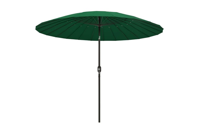 Udendørs Parasol med Aluminiumsstang 270 cm Grøn - Grøn - Parasoller