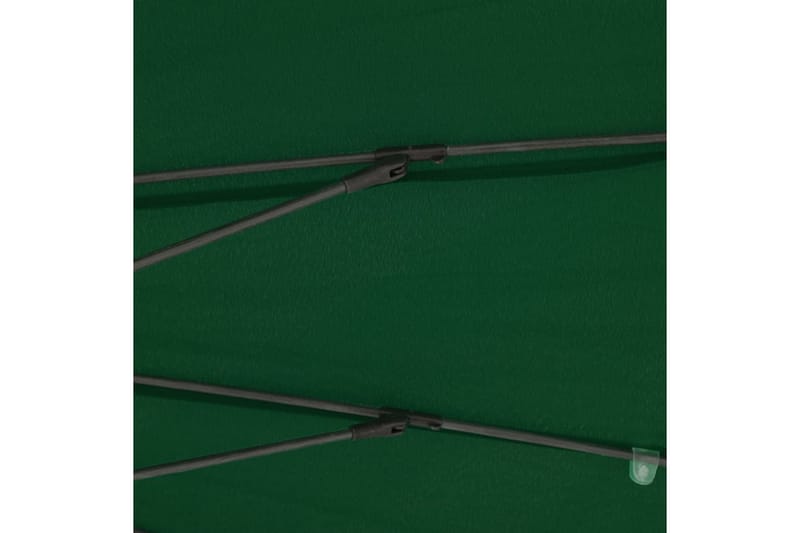 Udendørs Parasol med Aluminiumsstang 270 cm Grøn - Grøn - Havemøbler - Solafskærmning - Parasoller