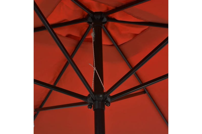 Udendørs Parasol m Metalstang 300 X 200 Cm Terracotta - Brun - Havemøbler - Solafskærmning - Parasoller