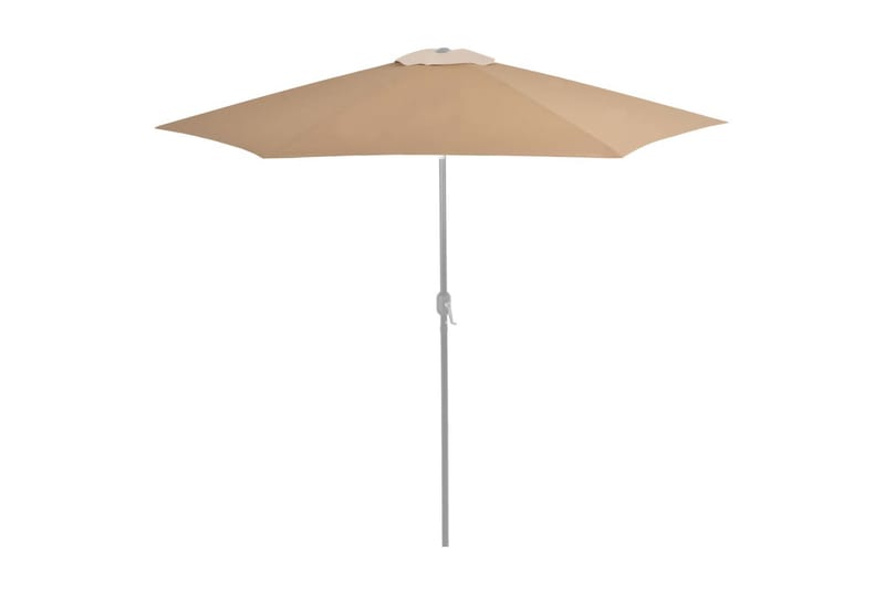 udskiftningsdug til parasol 300 cm gråbrun - Parasoller