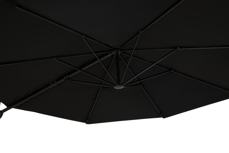 Vienna Lyx Parasol 3,5 m - Sort - Havemøbler - Solafskærmning - Parasoller