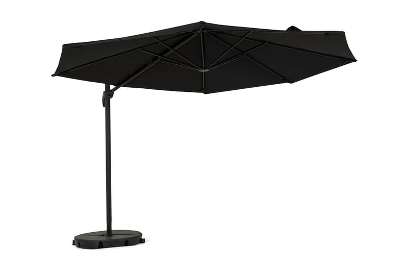 Vienna Lyx Parasol 3,5 m - Sort - Parasoller