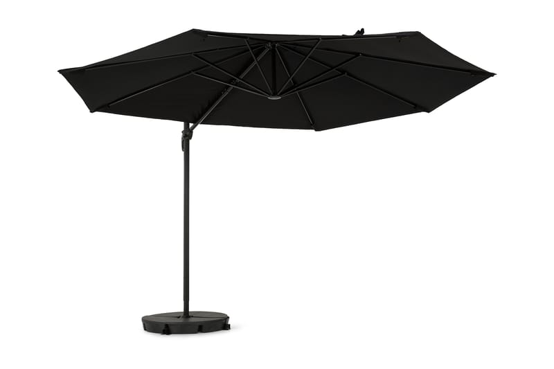 Vienna Lyx Parasol 3,5 m - Sort - Havemøbler - Solafskærmning - Parasoller