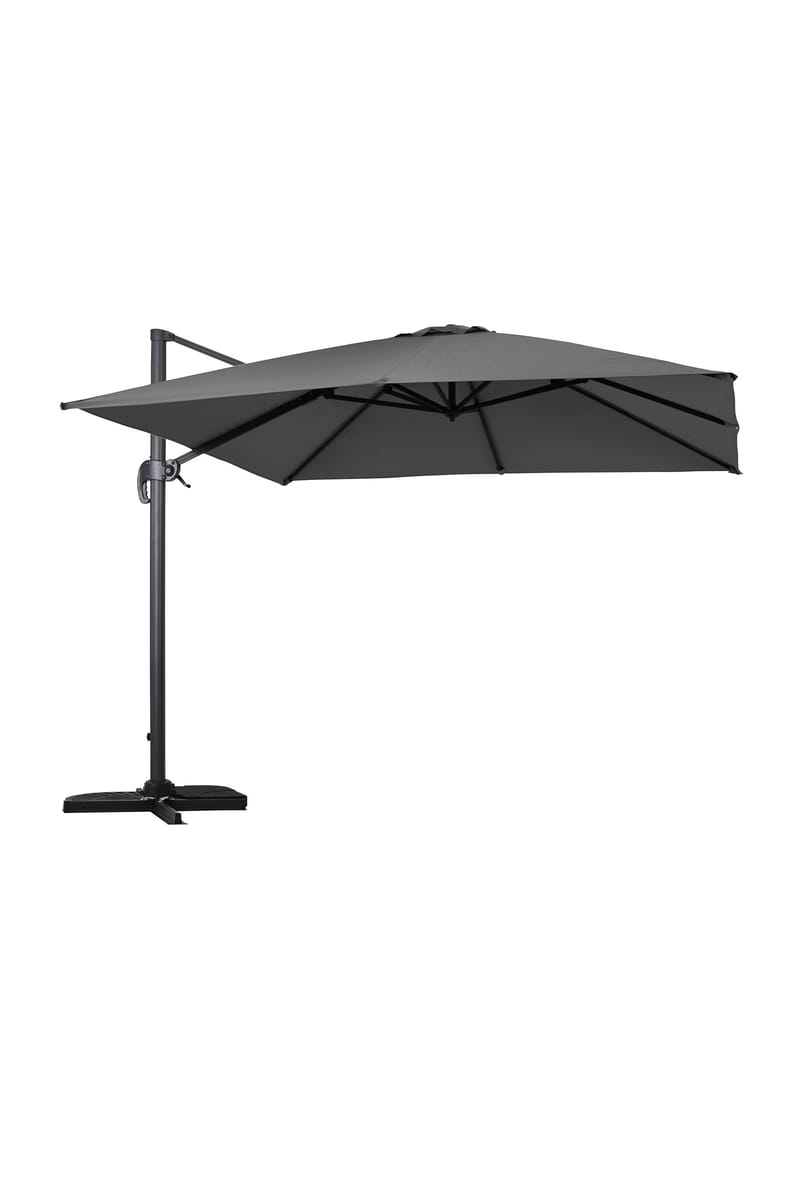 Vienna Parasol 3 m Rund - Sort - Havemøbler - Solafskærmning - Parasoller - Hængeparasol