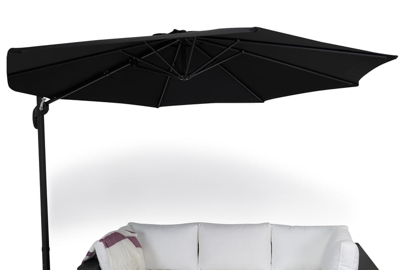 Vienna Parasol 3 m - Sort - Havemøbler - Solafskærmning - Parasoller - Hængeparasol