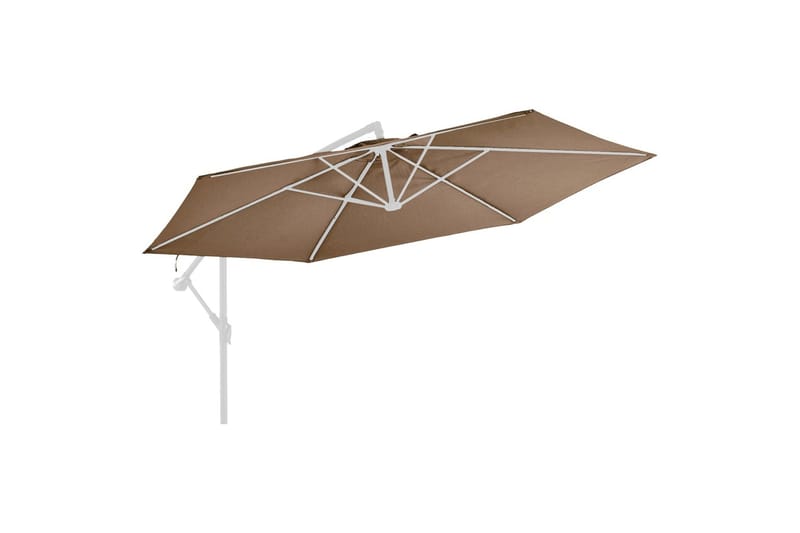 parasoldug til hængeparasol 350 cm gråbrun - Havemøbler - Solafskærmning - Parasoller