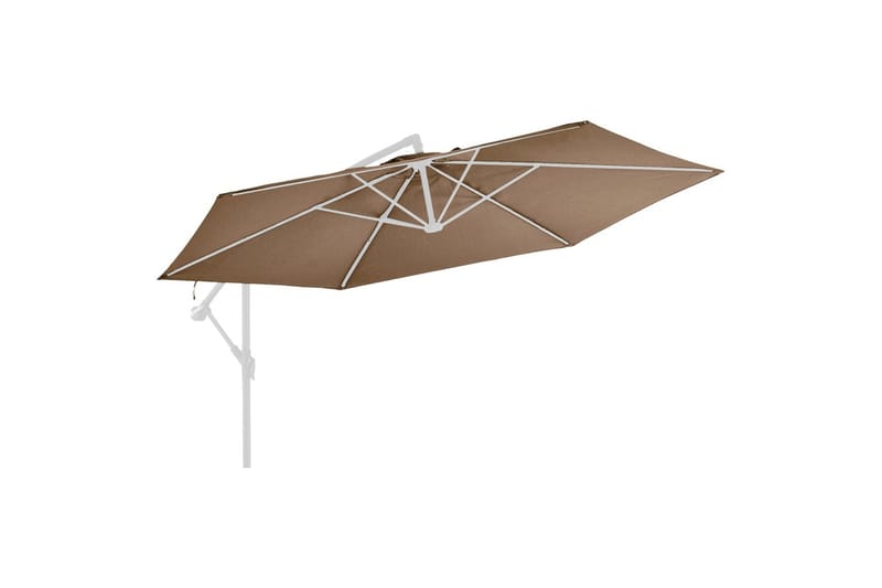 parasoldug til hængeparasol 350 cm gråbrun - Parasoller