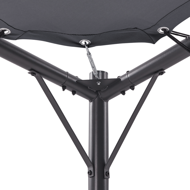 Pavillon Aventine 300 cm Stål - Grå/Sort - Havemøbler - Solafskærmning - Pergola