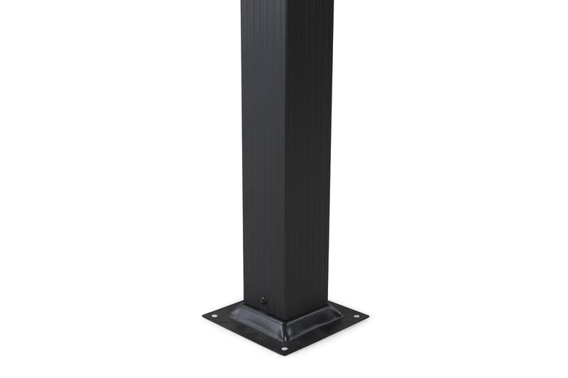 Fritstående pergola med sammenklappeligt tag til terrasse og have 4x3 - Sort / Aluminium - Havemøbler - Solafskærmning - Pergola
