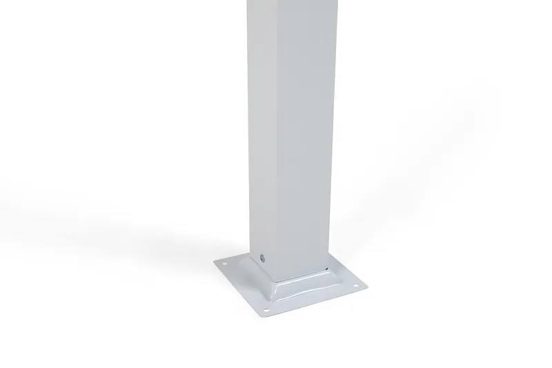 Fritstående pergola med sammenklappeligt tag til terrasse og have 4x3 - Hvid / Aluminium - Havemøbler - Solafskærmning - Pergola