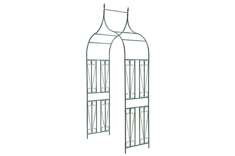 havebue med spydspidsdesign mørkegrøn - Grøn - Havemøbler - Solafskærmning - Pergola