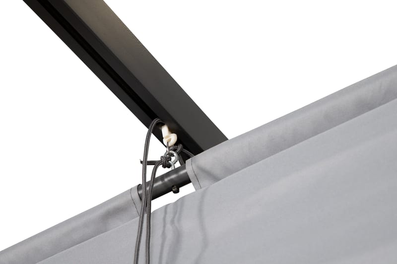 Lazio Pergola 295x395 cm - Sort/Grå - Havemøbler - Solafskærmning - Pergola