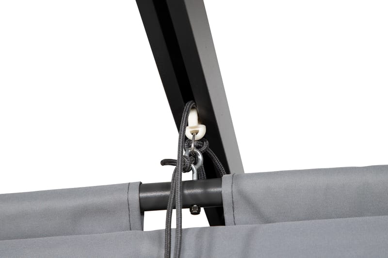 Lazio Pergola 295x395 cm - Sort/Grå - Havemøbler - Solafskærmning - Pergola