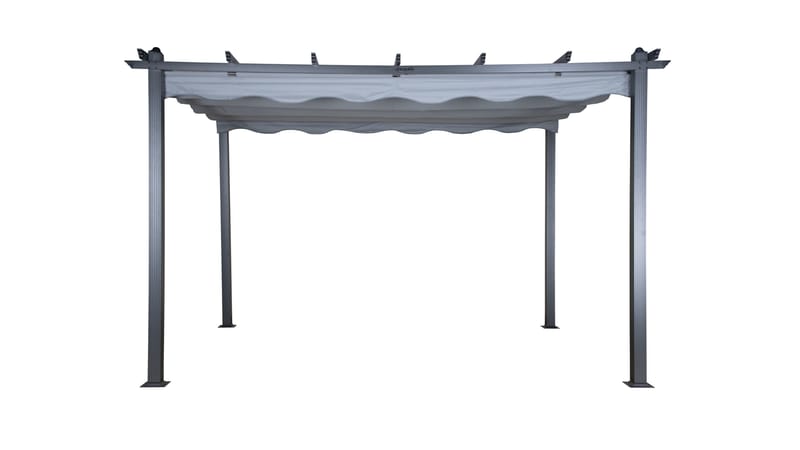 Lazio Pergola 295x395 cm - Sort/Grå - Havemøbler - Solafskærmning - Pergola