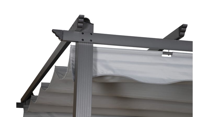Lazio Pergola 295x395 cm - Sort/Grå - Havemøbler - Solafskærmning - Pergola