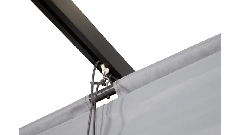Lazio Pergola 295x395 cm - Sort/Grå - Havemøbler - Solafskærmning - Pergola