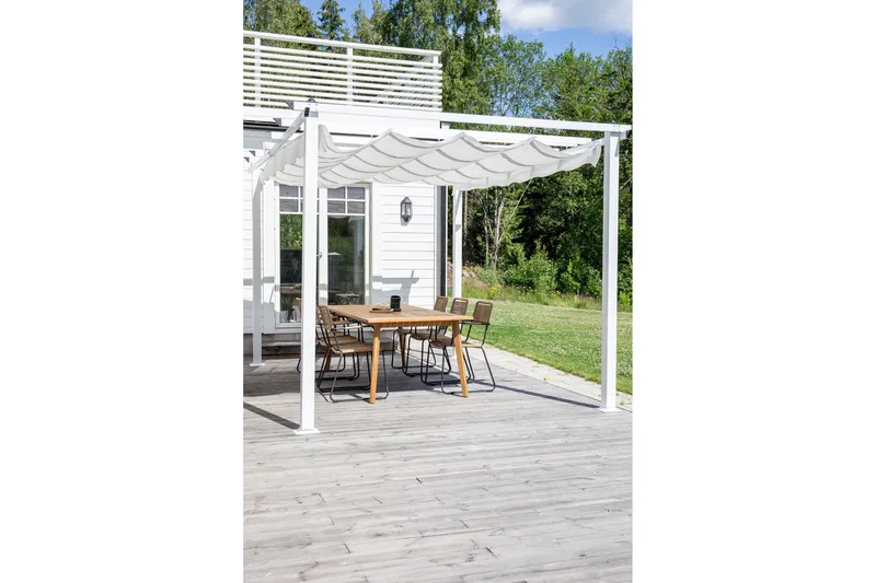 Lazio Pergola 348 cm - Hvid - Havemøbler - Solafskærmning - Pergola