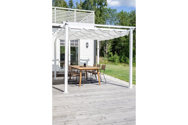 Lazio Pergola 348 cm - Hvid - Havemøbler - Solafskærmning - Pergola