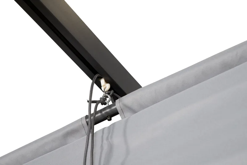 Lazio Pergola 295x395 cm - Sort/Grå - Havemøbler - Solafskærmning - Pergola