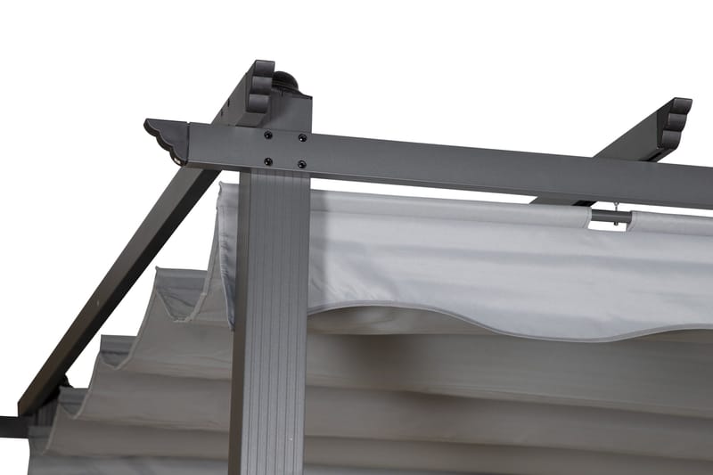 Lazio Pergola 295x395 cm - Sort/Grå - Havemøbler - Solafskærmning - Pergola
