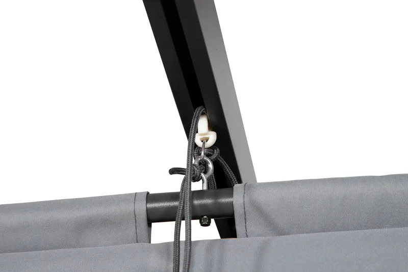 Lazio Pergola 295x395 cm - Sort/Grå - Havemøbler - Solafskærmning - Pergola