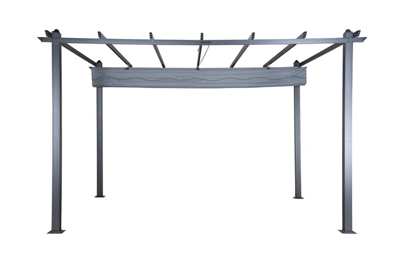Lazio Pergola 295x395 cm - Sort/Grå - Havemøbler - Solafskærmning - Pergola