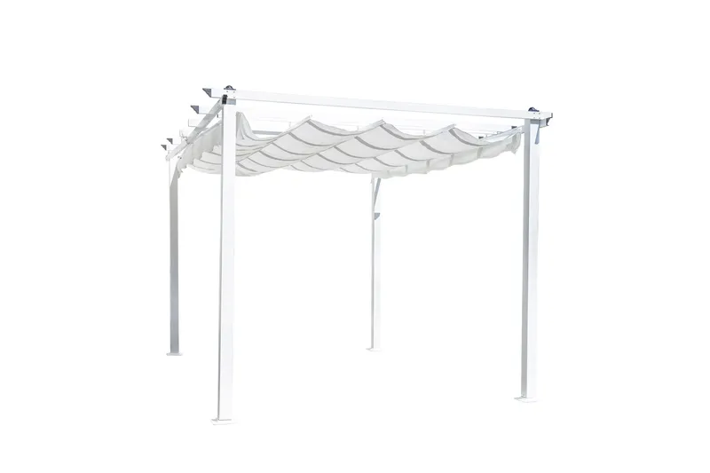 Lazio Pergola 348 cm - Hvid - Havemøbler - Solafskærmning - Pergola