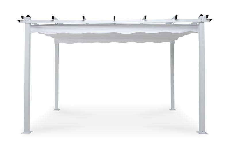 Pergola med sammenfoldeligt loft 395x295x245 - 2,95x3,95m - Havemøbler - Solafskærmning - Pergola