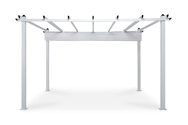 Pergola med sammenfoldeligt loft 395x295x245 - 2,95x3,95m - Havemøbler - Solafskærmning - Pergola