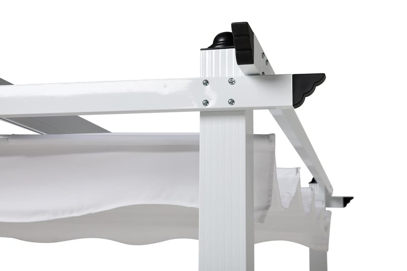 Pergola med sammenfoldeligt loft 395x295x245 - 2,95x3,95m - Havemøbler - Solafskærmning - Pergola