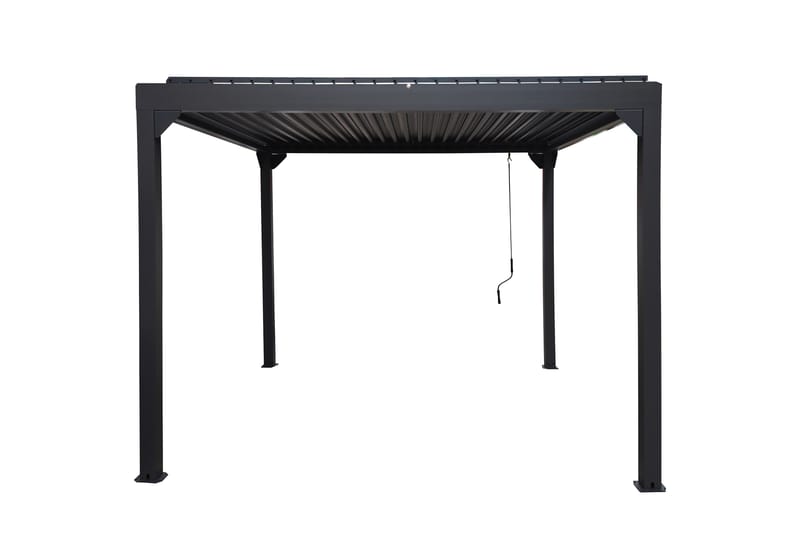 Pergola Premium Åbningsbare lameller - Grå - Grilltelt - Pergola