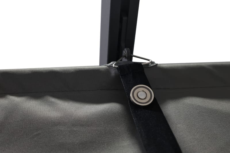 Porto Stor Pergola 4x3 m i aluminium med tag - Mørkegrå - Havemøbler - Solafskærmning - Pergola