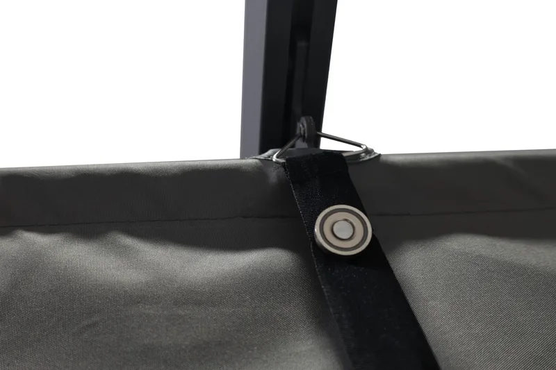 Porto Stor Pergola 4x3 m i aluminium med tag - Mørkegrå - Havemøbler - Solafskærmning - Pergola