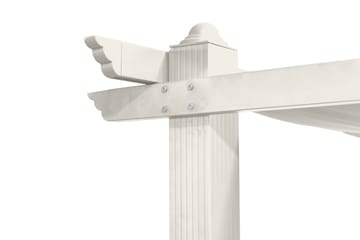 Porto Stor Pergola 4x3 m i aluminium med tag - Hvid - Havemøbler - Solafskærmning - Pergola