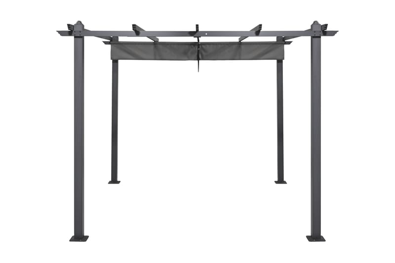Porto Pergola 3x3 m - Mørkegrå - Havemøbler - Solafskærmning - Pergola