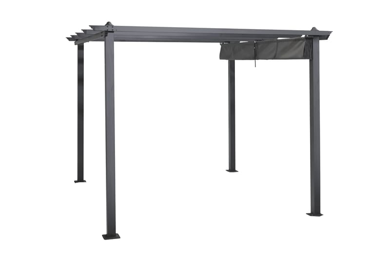 Porto Pergola 3x3 m - Mørkegrå - Havemøbler - Solafskærmning - Pergola